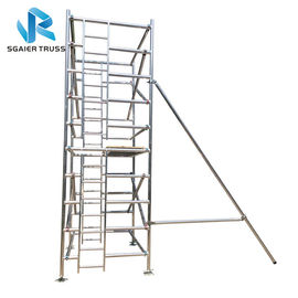Aluminium Alloy Scaffold Tower , Durable Extension Ladder Scaffolding Beam