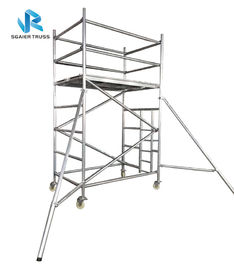 Building Material Aluminium Mobile Scaffold Adjustable Tower Height Easy Handling