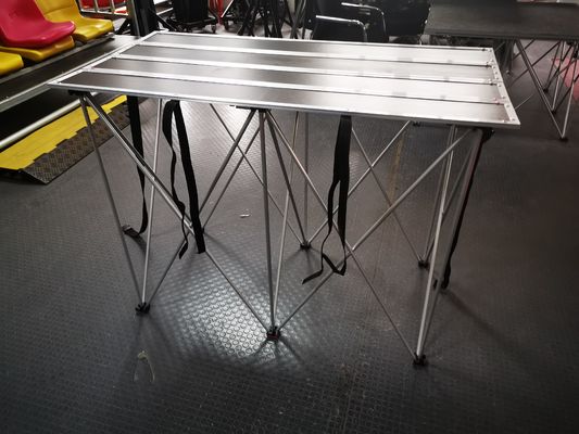 Plywood Aluminum Dj Stand Table Built In Shelf Folds Down Easy Transport